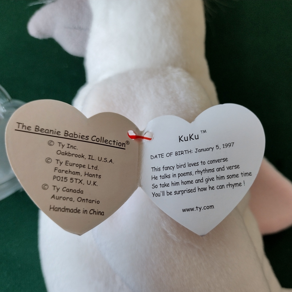 3/$21 The Beanie Baby Collection Plush Toy KuKu 1997 - Picture 5 of 8